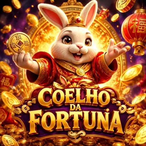 Cartão do slot Fortune Rabbit com tema de coelho da sorte